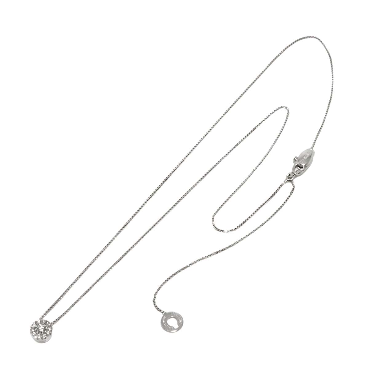 MARGHERITA Diamond Necklace 18K WG 750