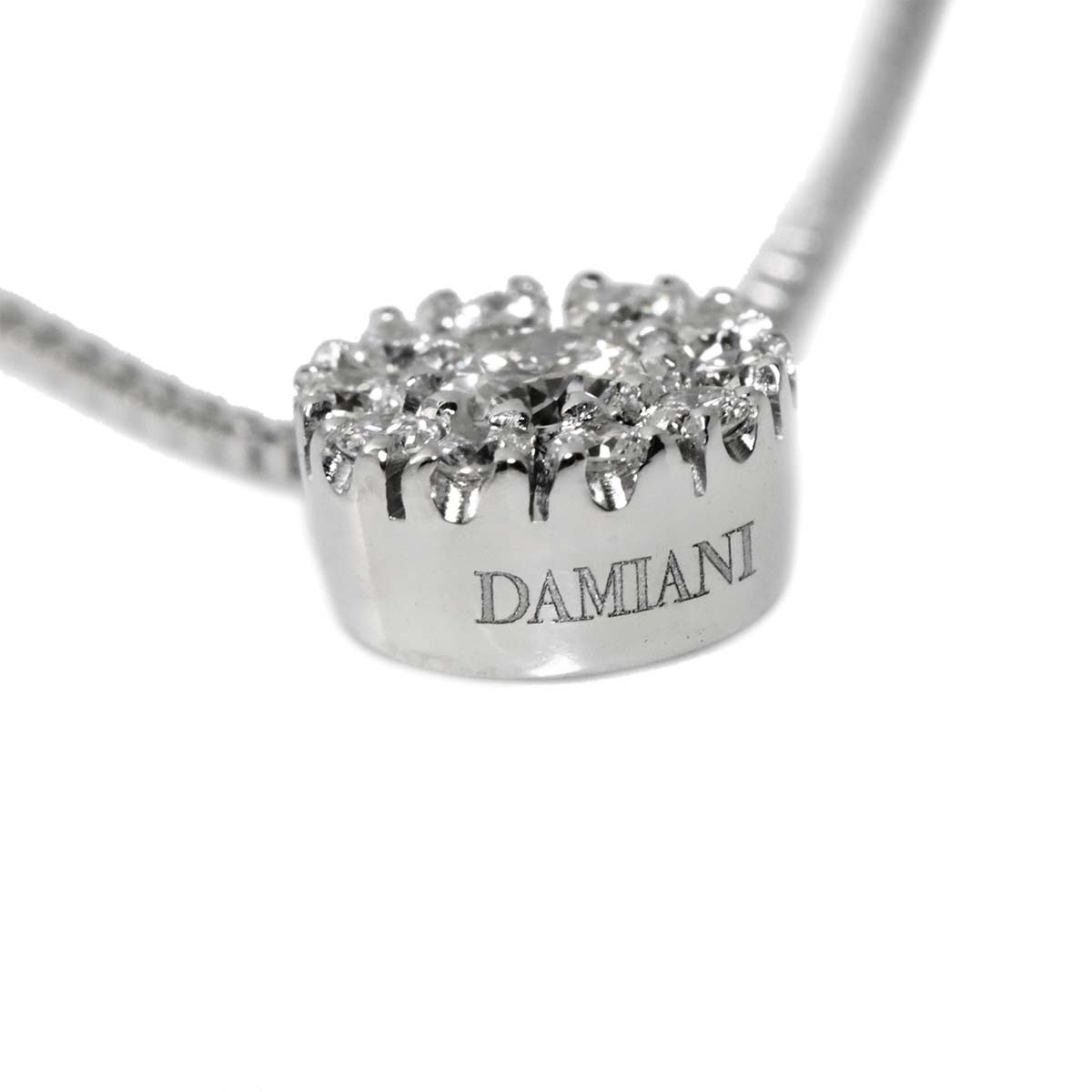 MARGHERITA Diamond Necklace 18K WG 750