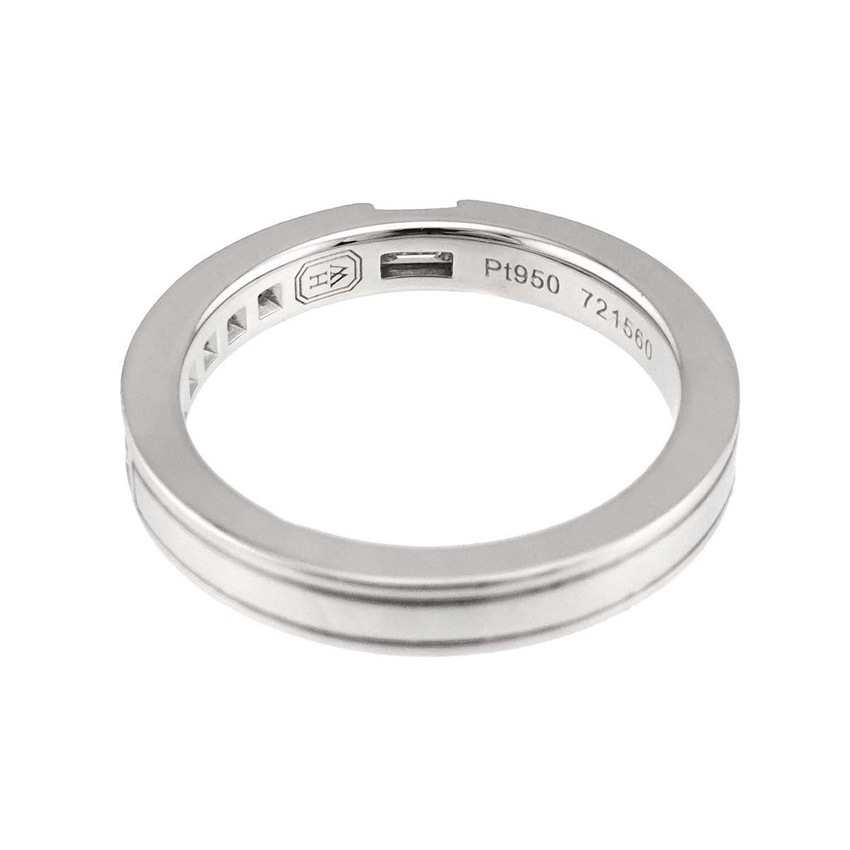 Traffic Diamond Ring Pt Platinum size4.5(US)