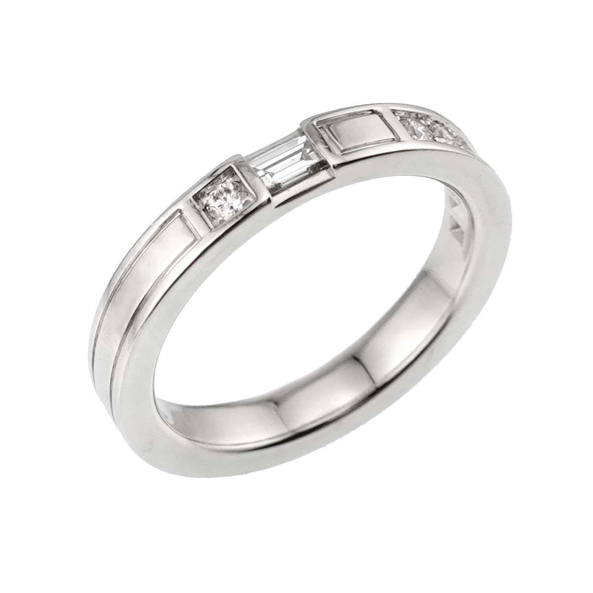 Traffic Diamond Ring Pt Platinum size4.5(US)