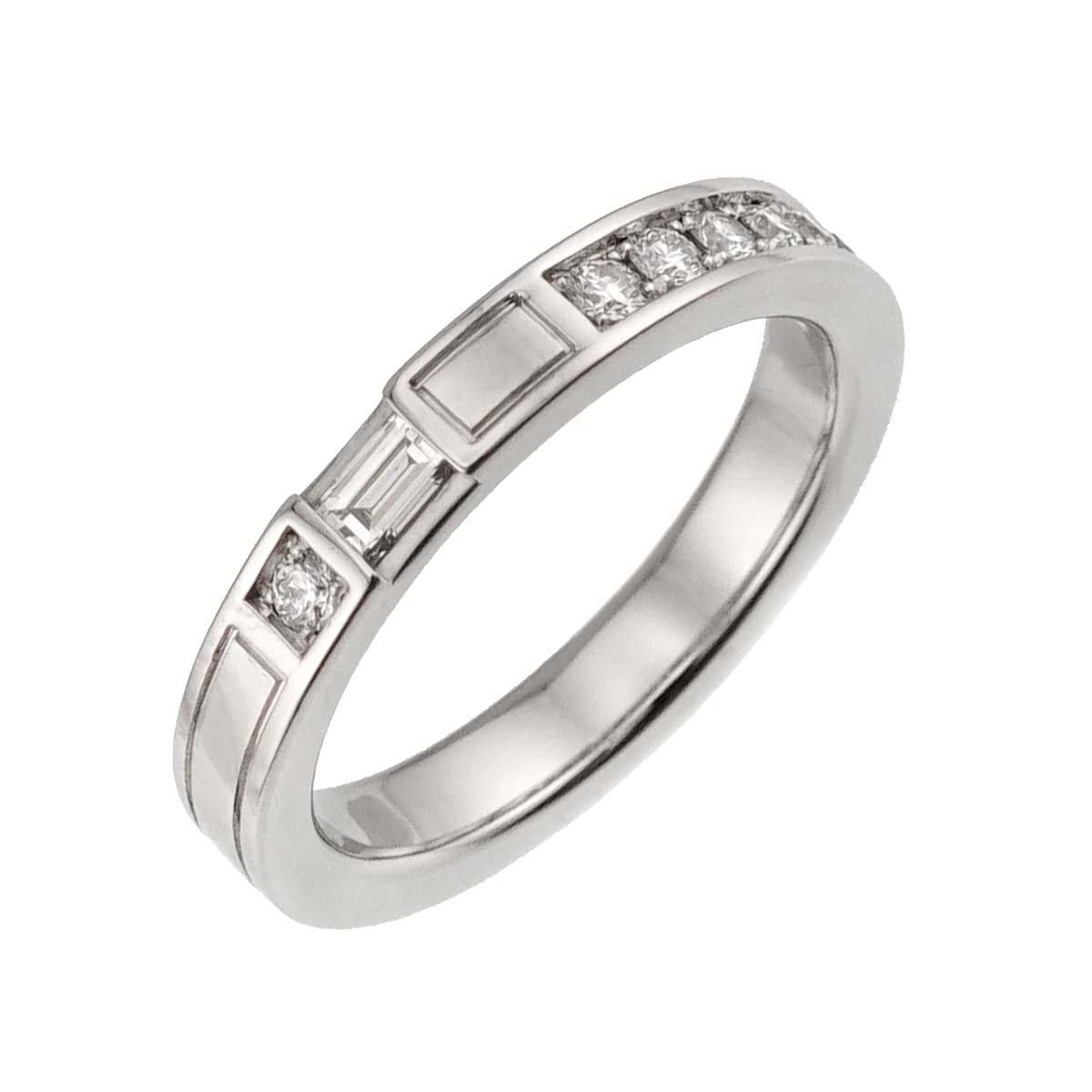Traffic Diamond Ring Pt Platinum size4.5(US)
