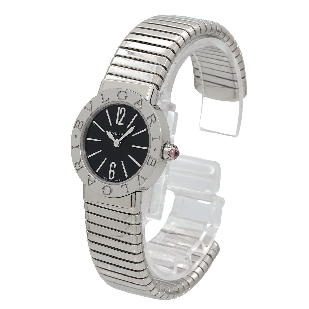BVLGARIBVLGARI Tubogas BBL262TS Quartz Black Dial Ladies