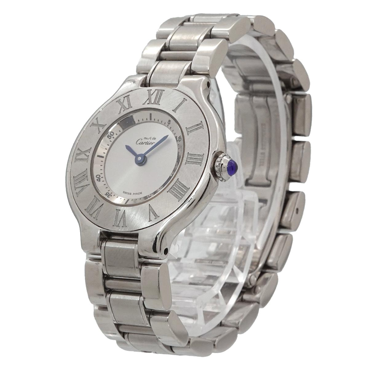 Must 21 W10109T2 Quartz Silver Dial Ladies Watch