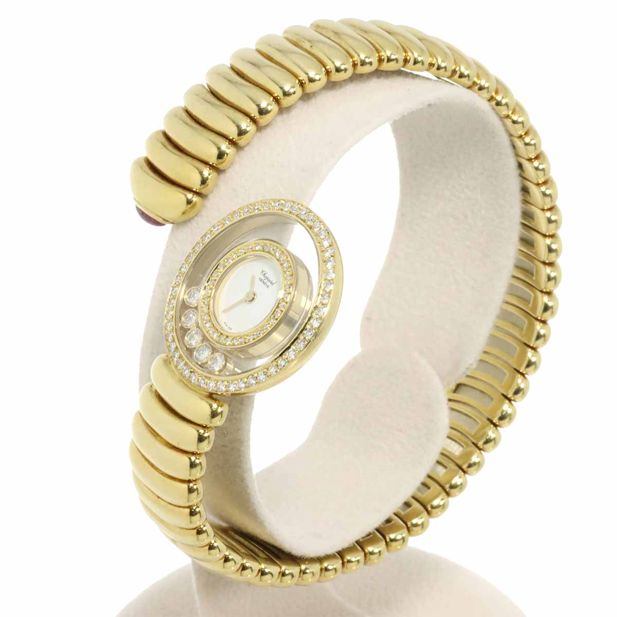 Happy Diamond 750 YG Quartz Diamond Ladies Watch