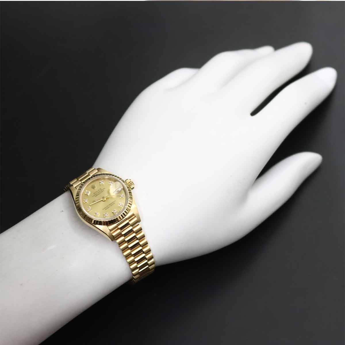 Datejust 69178G Serial R 750 YG 10P Diamond Gold Dial Ladies