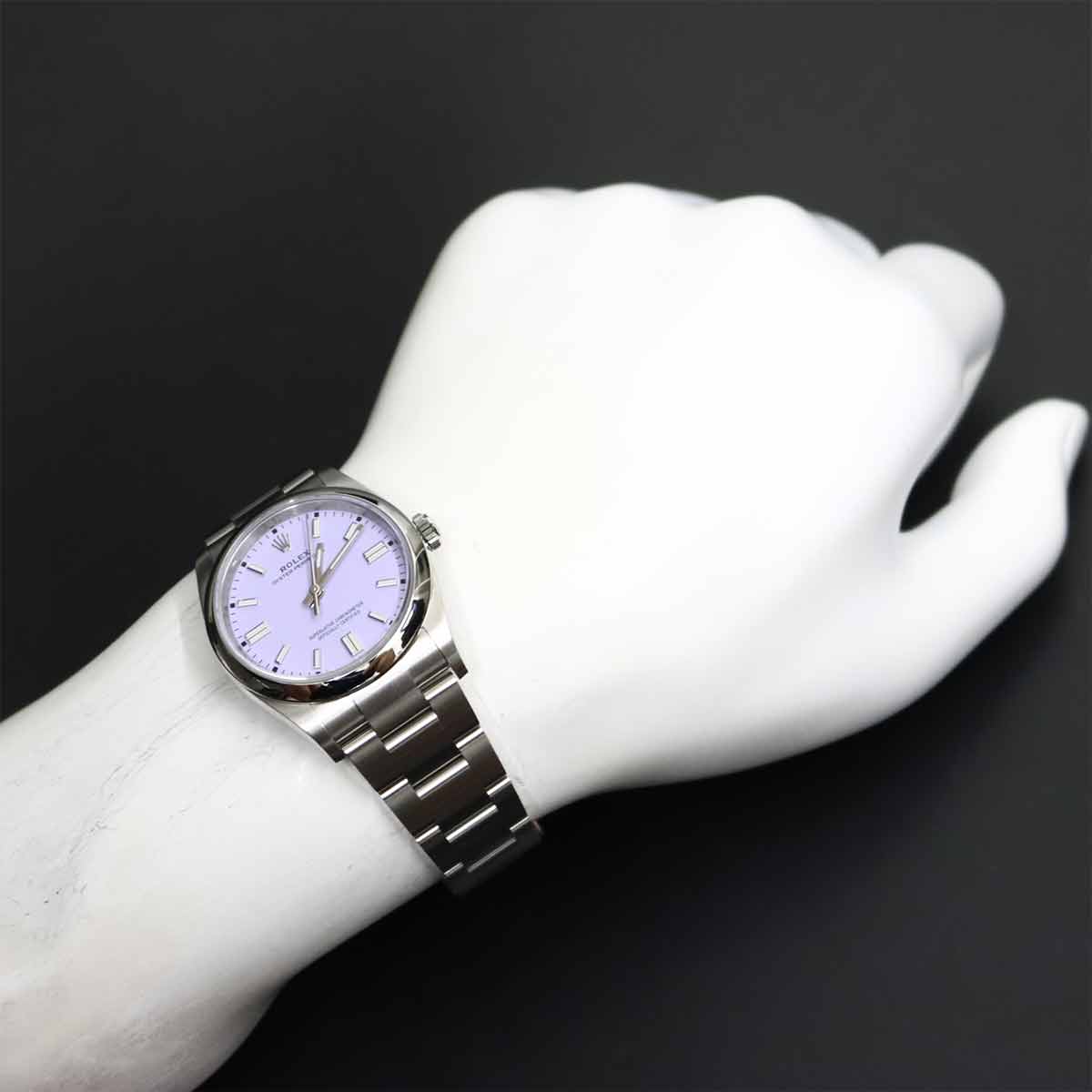 Oyster Perpetual 126000 Automatic lavender Dial Mens Watch