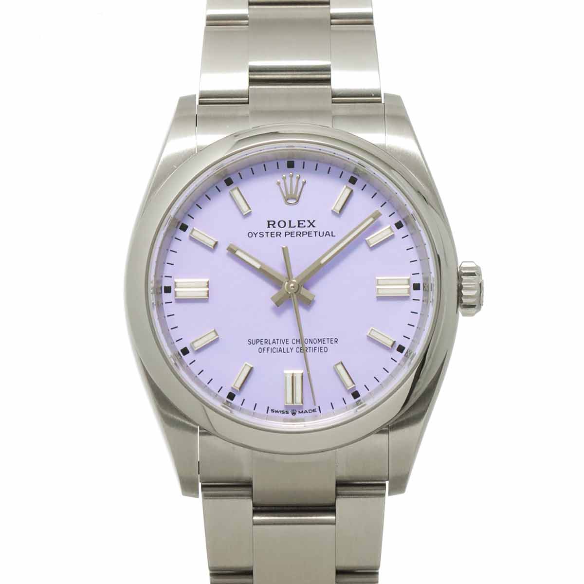 Oyster Perpetual 126000 Automatic lavender Dial Mens Watch