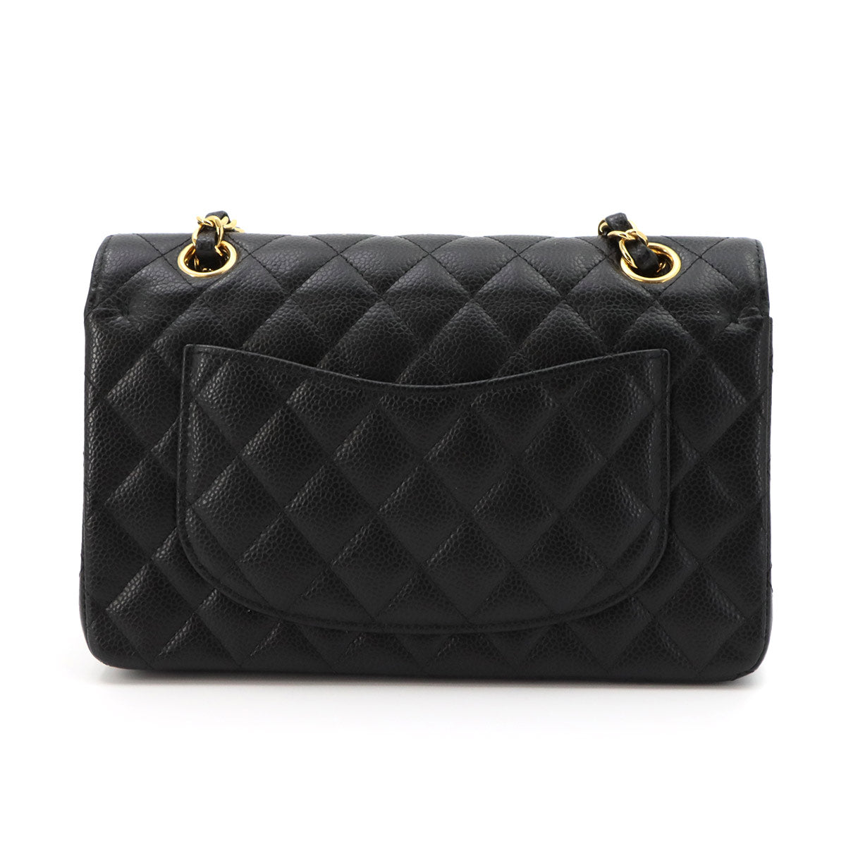 Matelasse 23 Chain Shoulder Bag Leather Black A01113