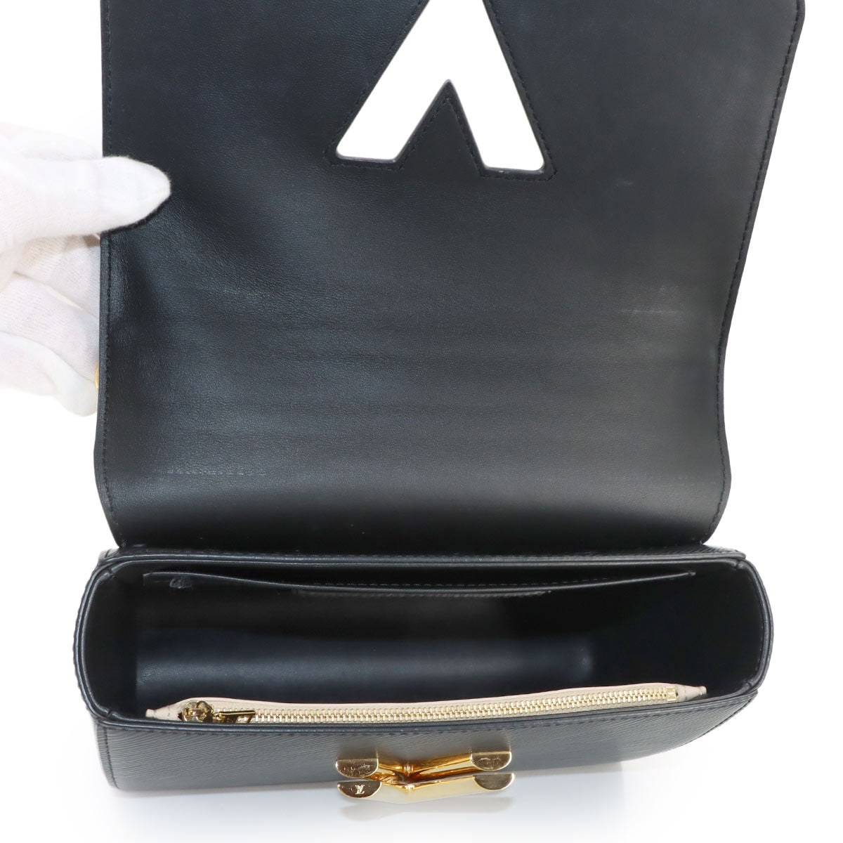 Epi Twist MM Hand Shoulder Bag Leather Black M21554