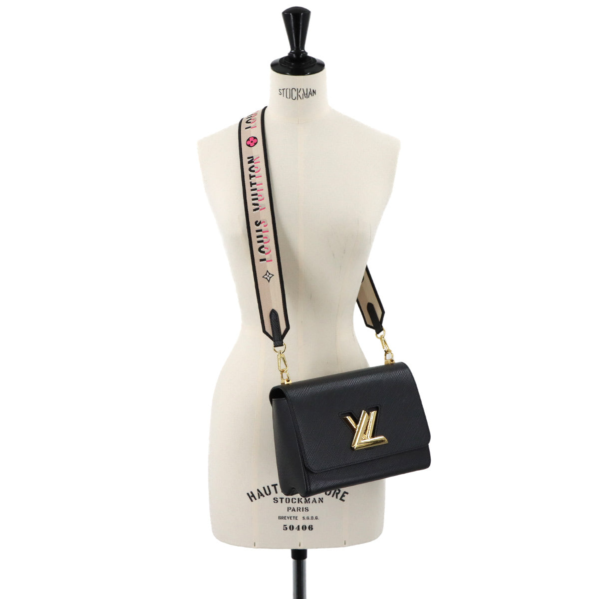 Epi Twist MM Hand Shoulder Bag Leather Black M21554