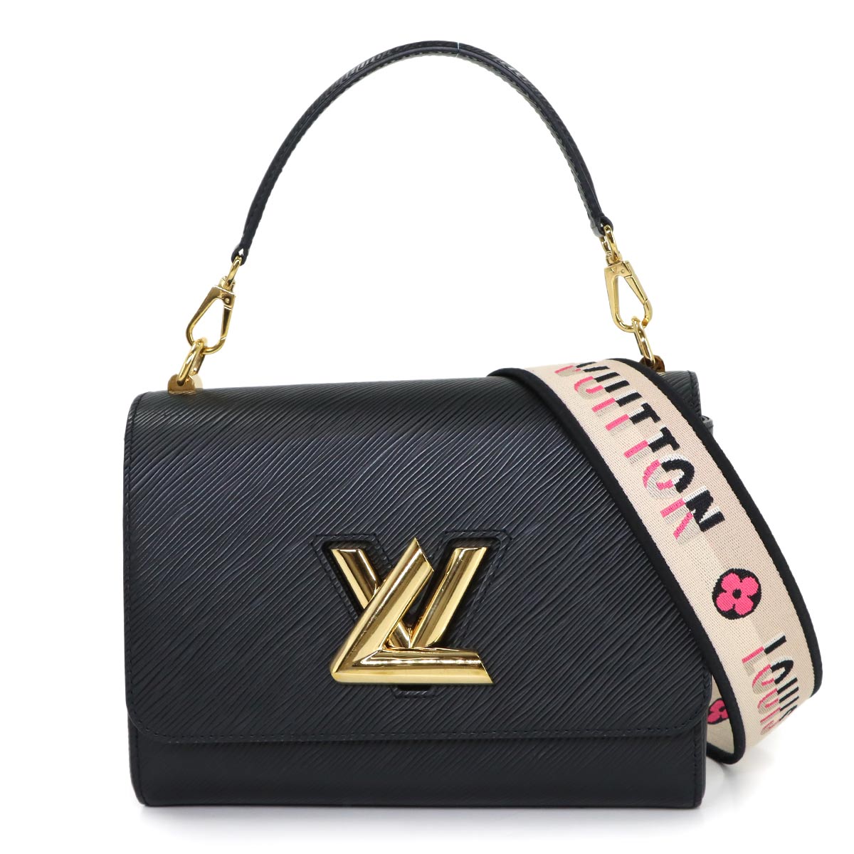 Epi Twist MM Hand Shoulder Bag Leather Black M21554