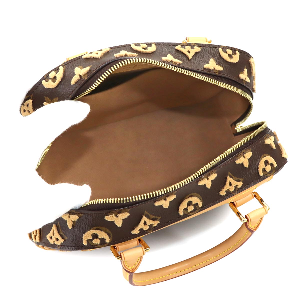 Monogram Tuffetage Deauville Cube Hand Bag Biege M40921