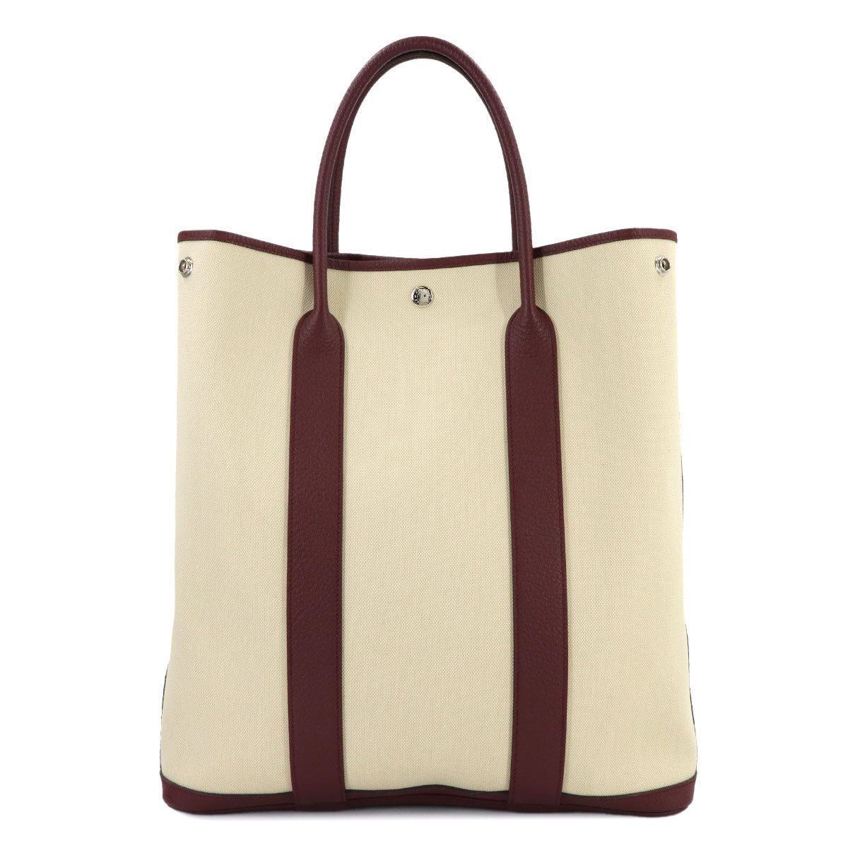 Garden File MM Tote Bag Toile Militaire Negonda Beton Rouge H