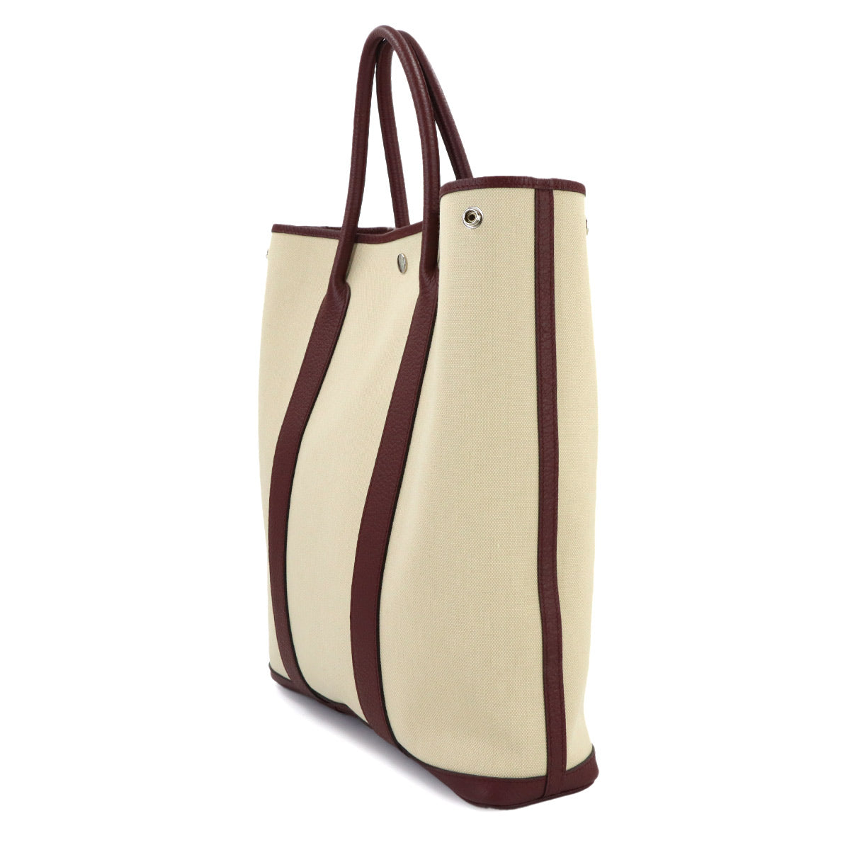 Garden File MM Tote Bag Toile Militaire Negonda Beton Rouge H
