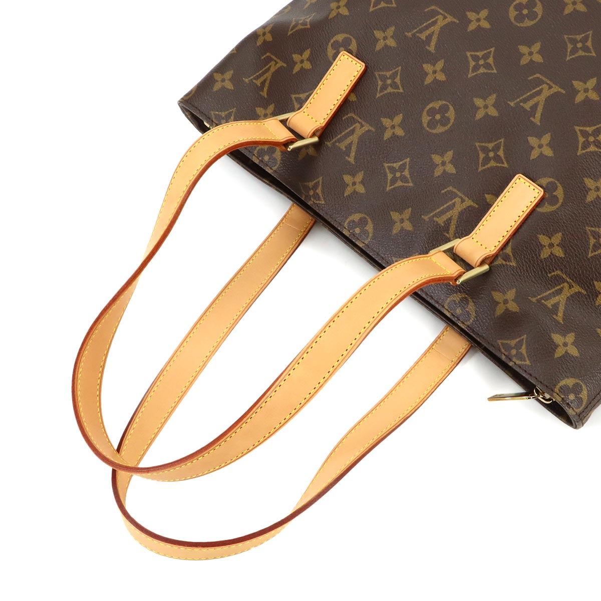 Monogram Cabas Piano Tote Bag Brown M51148 Purse