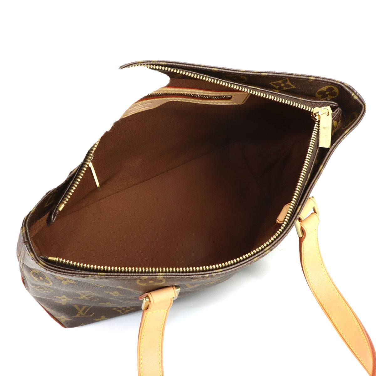 Monogram Cabas Piano Tote Bag Brown M51148 Purse