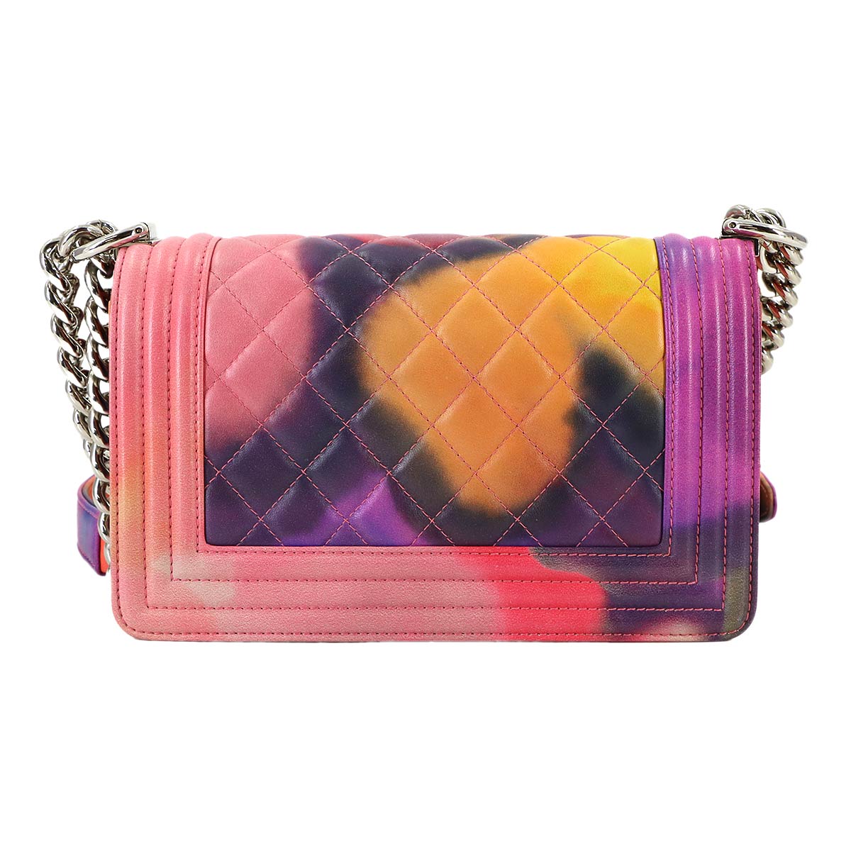 BOY CHANEL Small Flower Power Chain Shoulder Bag Leather
