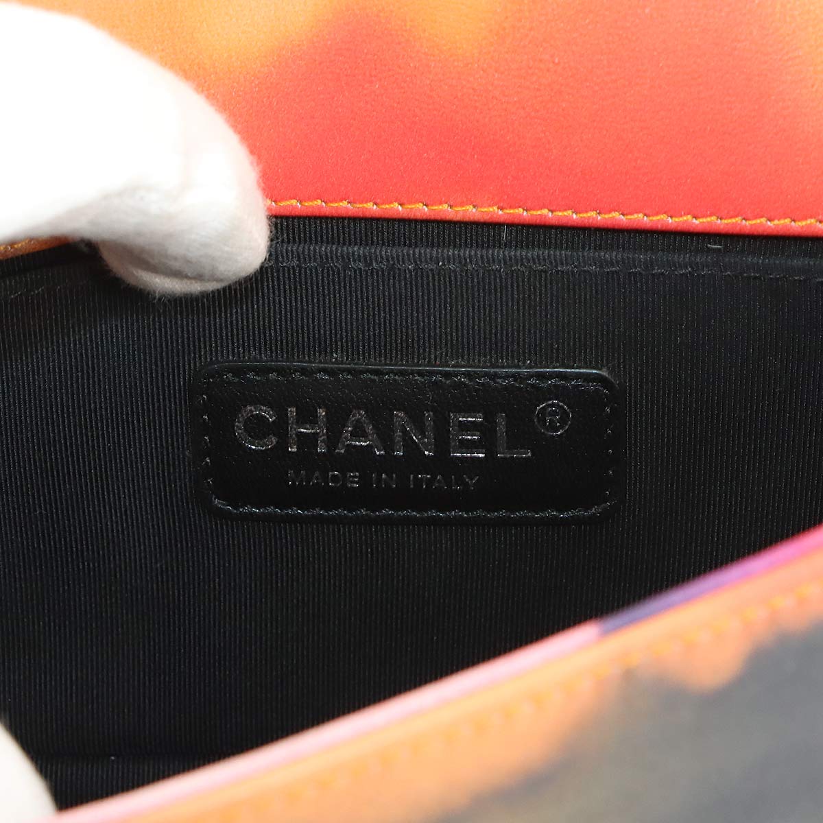 BOY CHANEL Small Flower Power Chain Shoulder Bag Leather