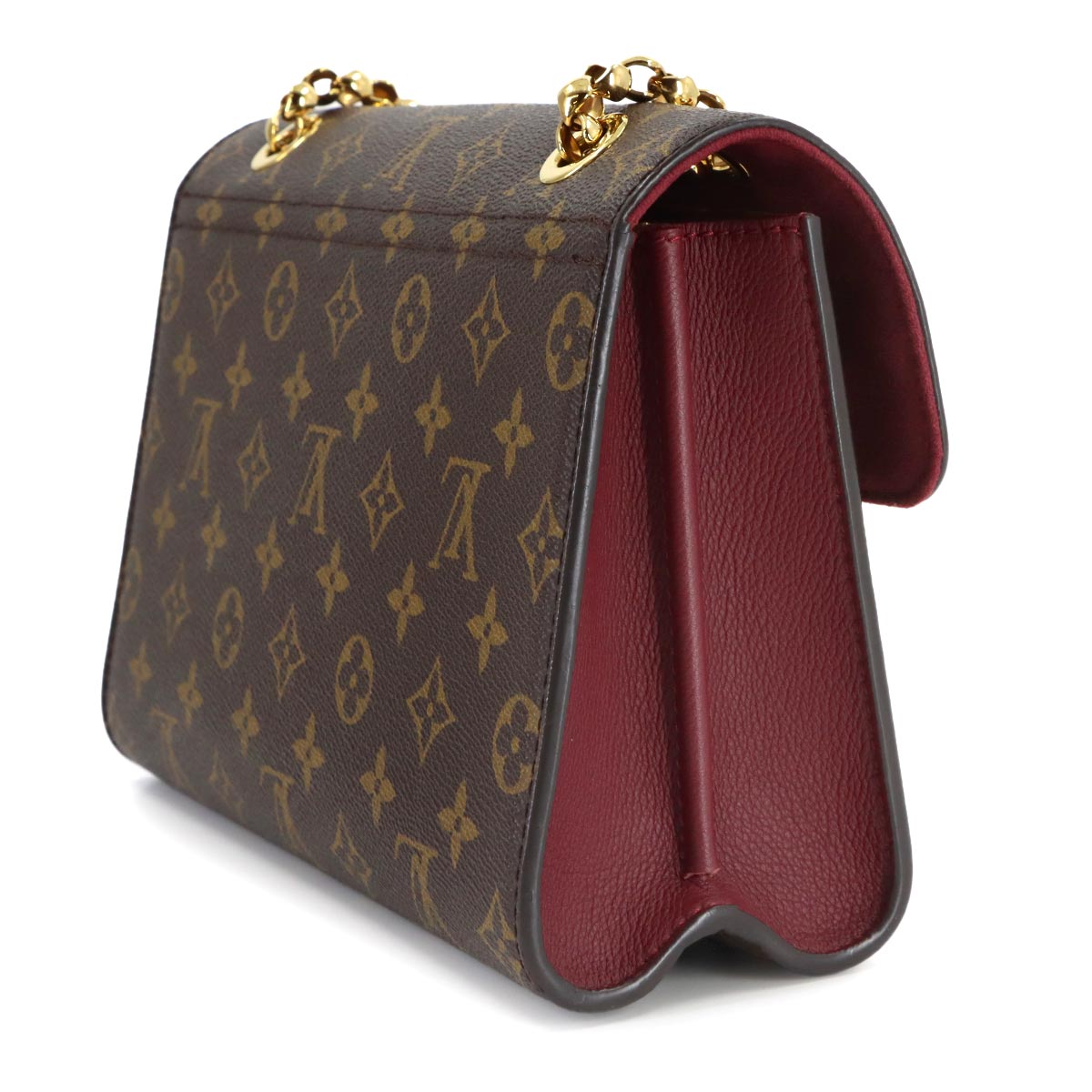 Monogram Victoire Shoulder Bag Leather Bordeaux M41732