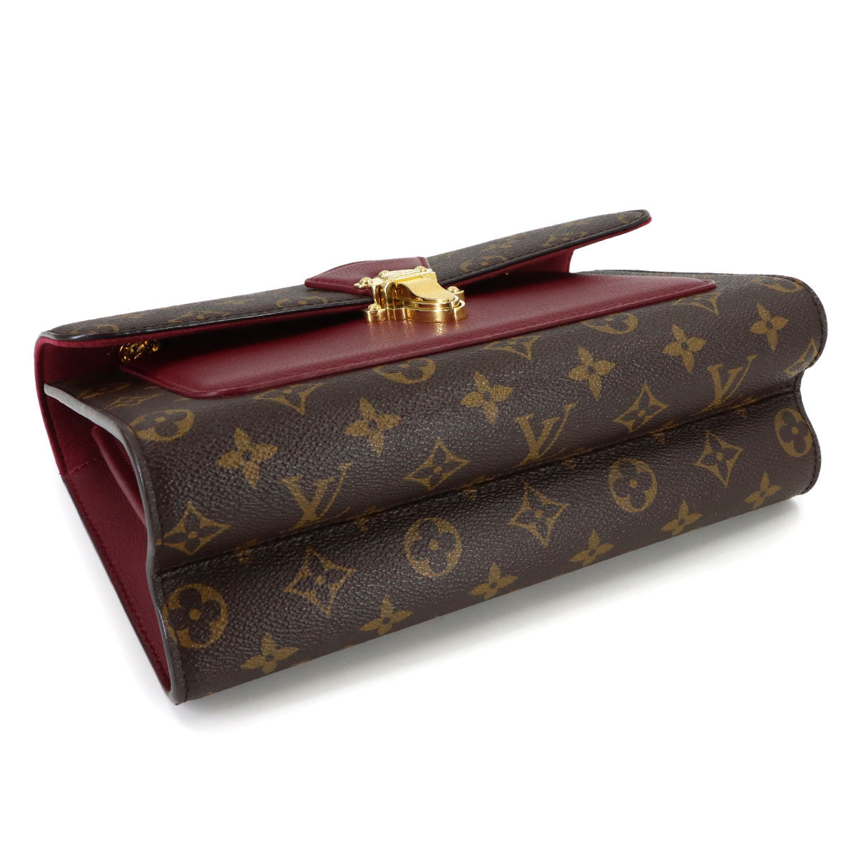Monogram Victoire Shoulder Bag Leather Bordeaux M41732