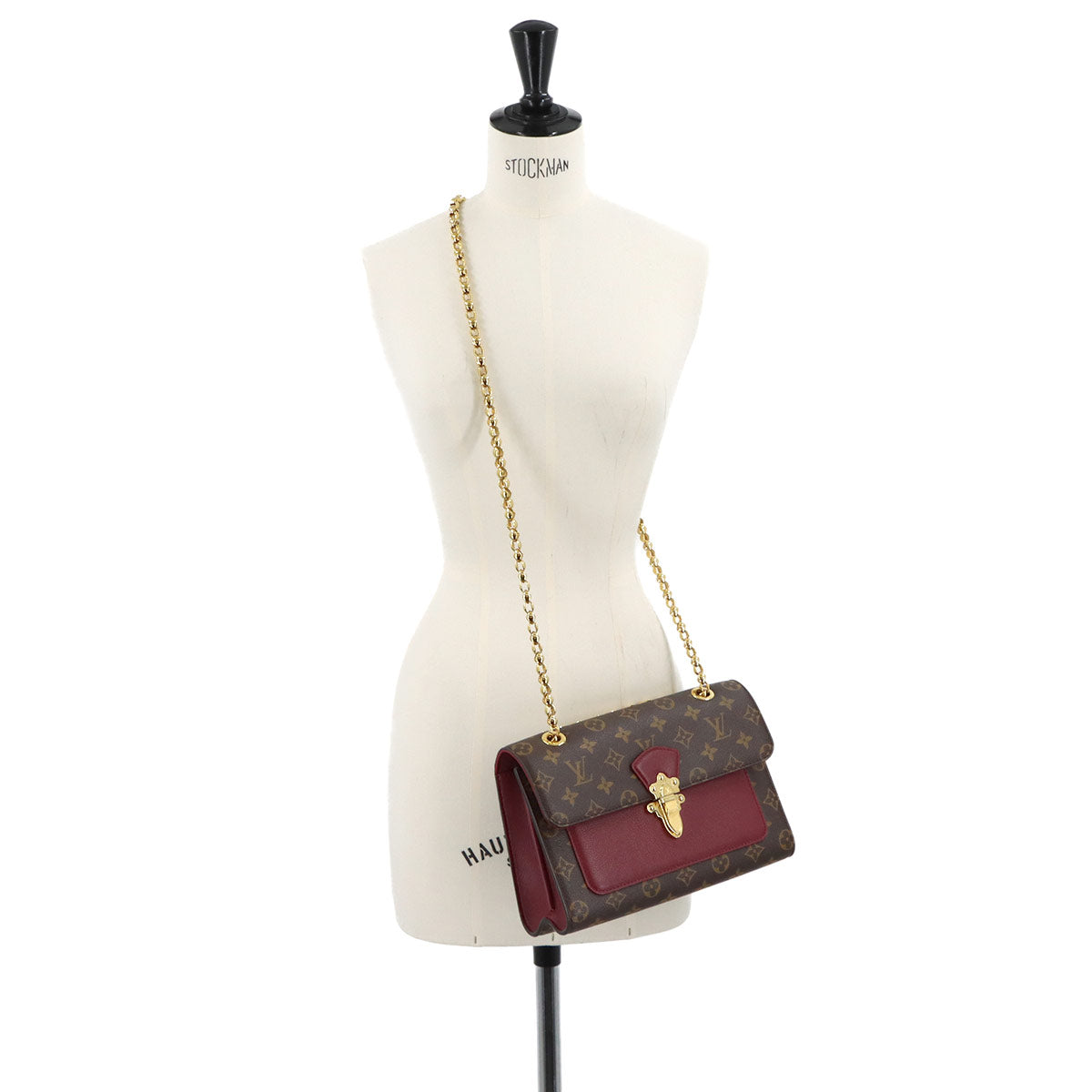 Monogram Victoire Shoulder Bag Leather Bordeaux M41732