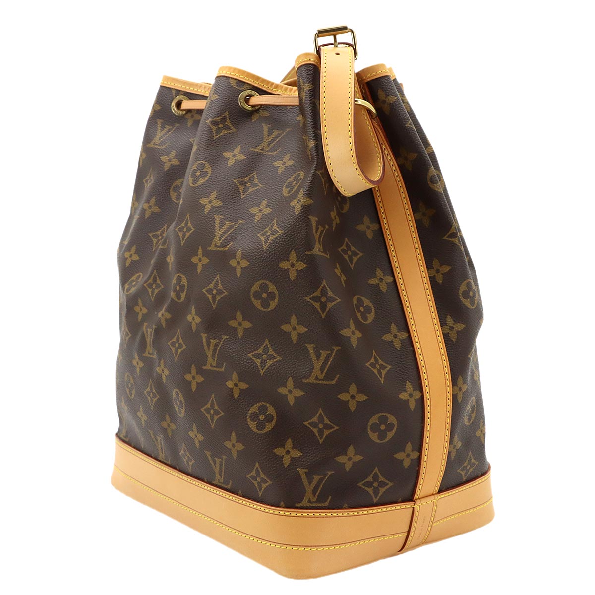Monogram Noe Drawstring Shoulder Bag Brown M42224 Vintage