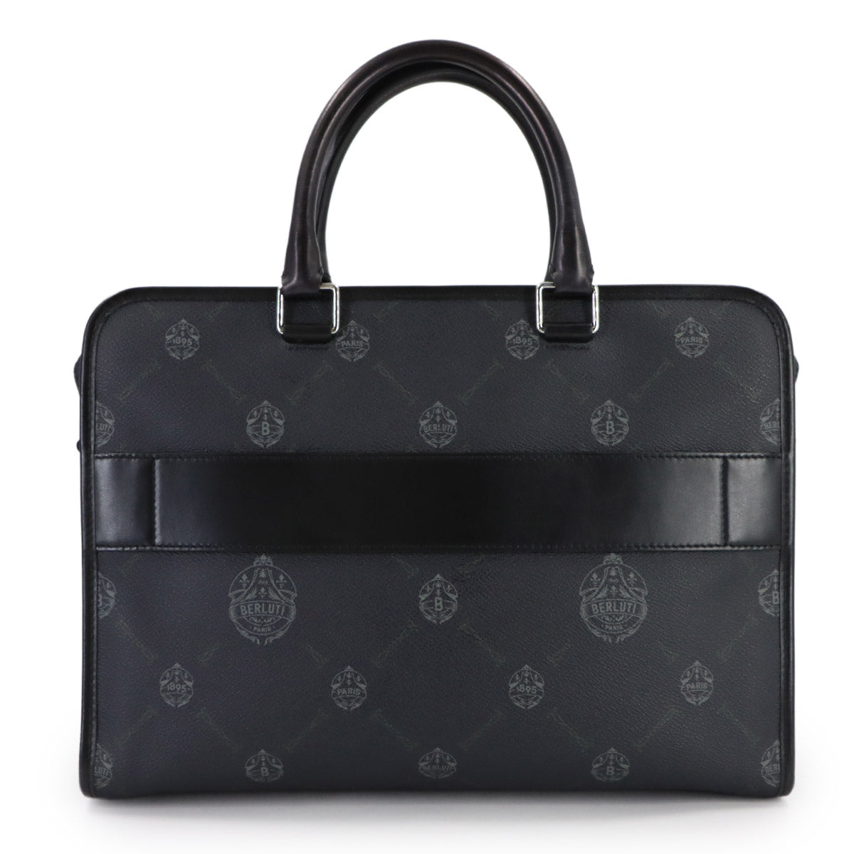 Journey Briefcase Business Bag PVC Leather Black Purse