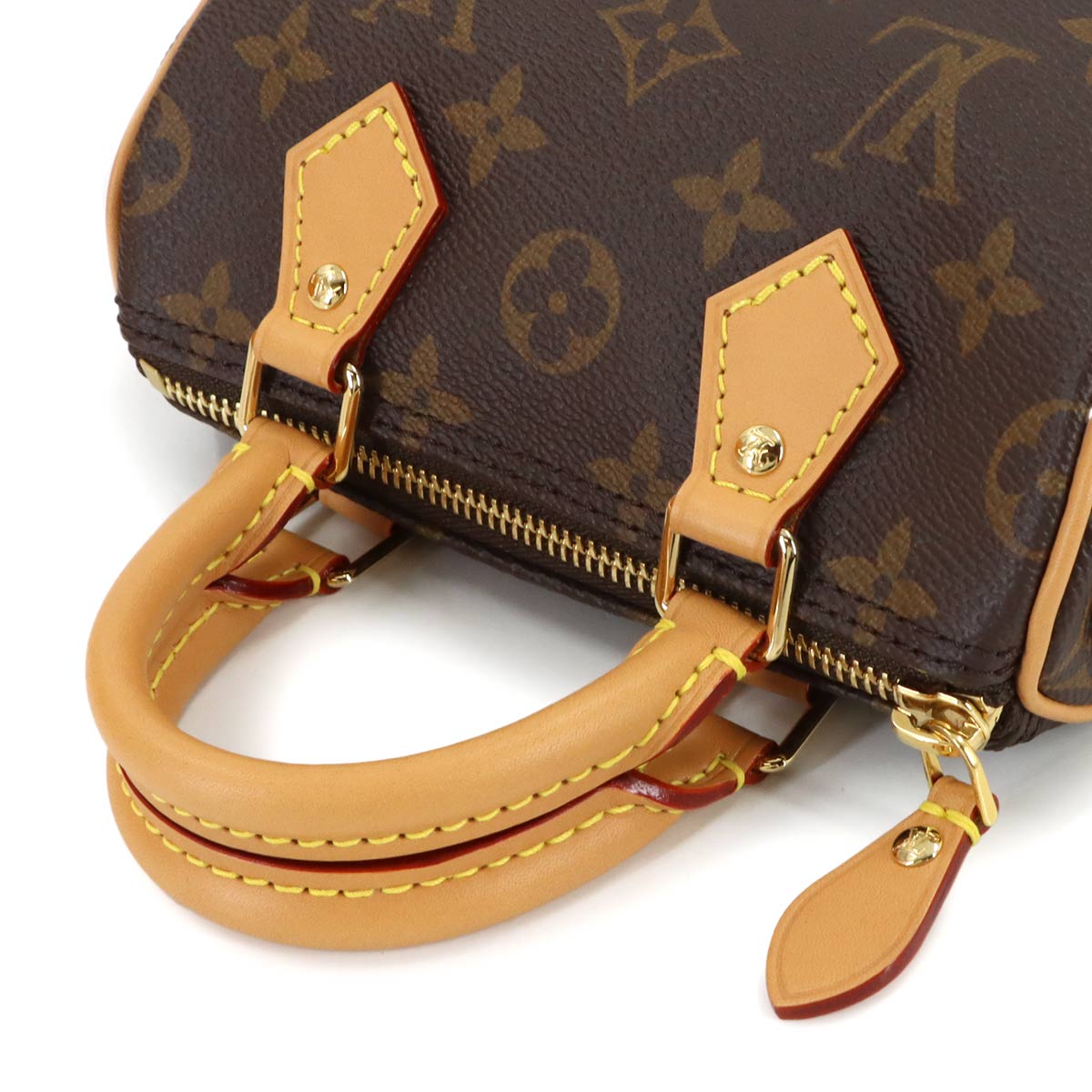 Monogram Nano Speedy 2way Hand Shoulder Bag Brown M81085