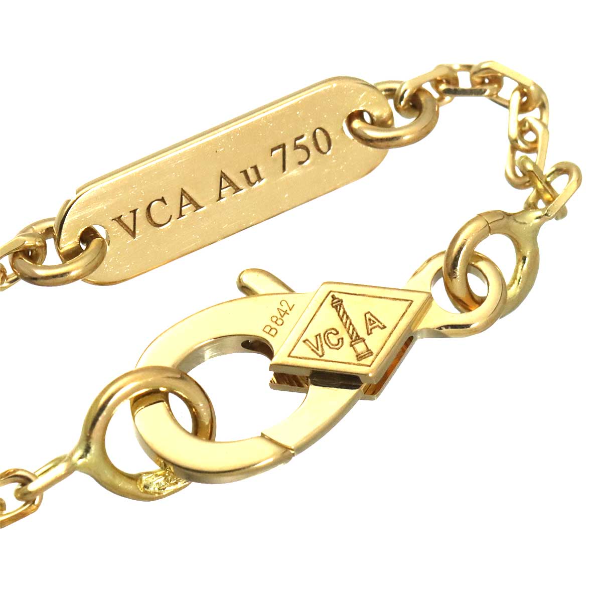 Vintage Alhambra MOP Necklace 18K YG 750