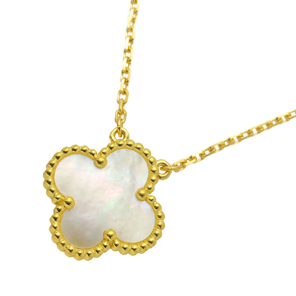 Vintage Alhambra MOP Necklace 18K YG 750