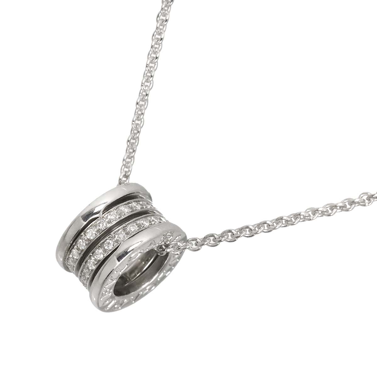 B-ZERO1 Diamond Necklace 18K WG White Gold 750