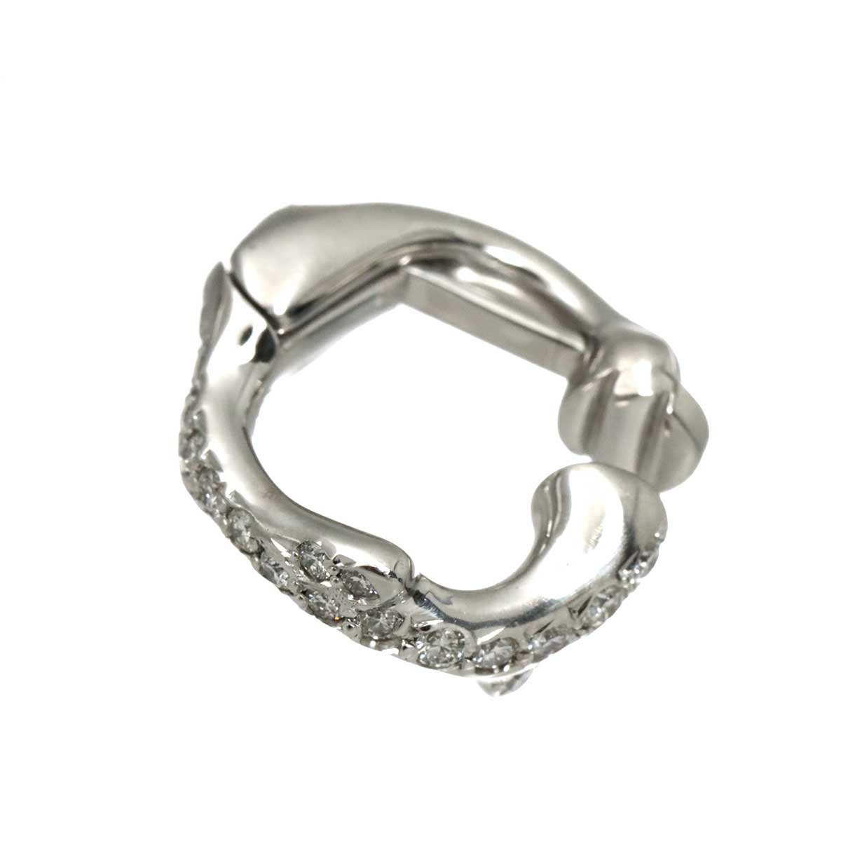 Diamond Earring Clip-on 18K WG 750 One Piece only
