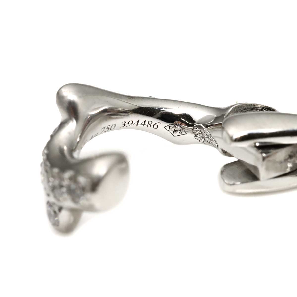 Diamond Earring Clip-on 18K WG 750 One Piece only