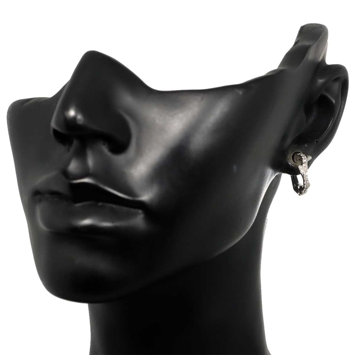 Diamond Earring Clip-on 18K WG 750 One Piece only