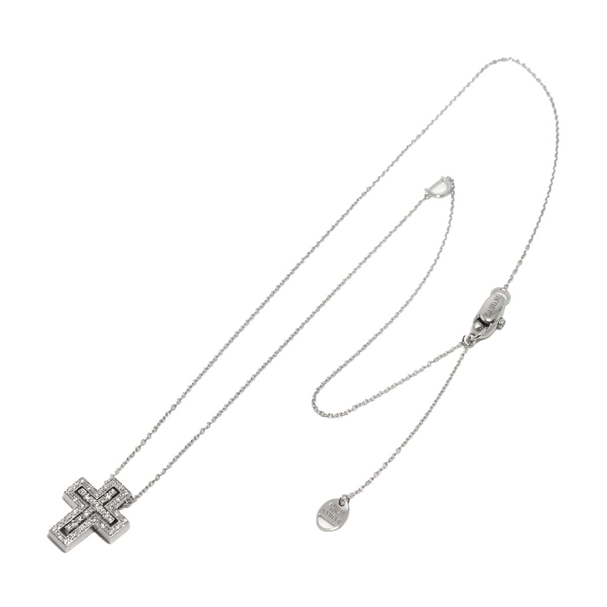 Belle Epoque XXS Diamond Cross Necklace 18K WG 750