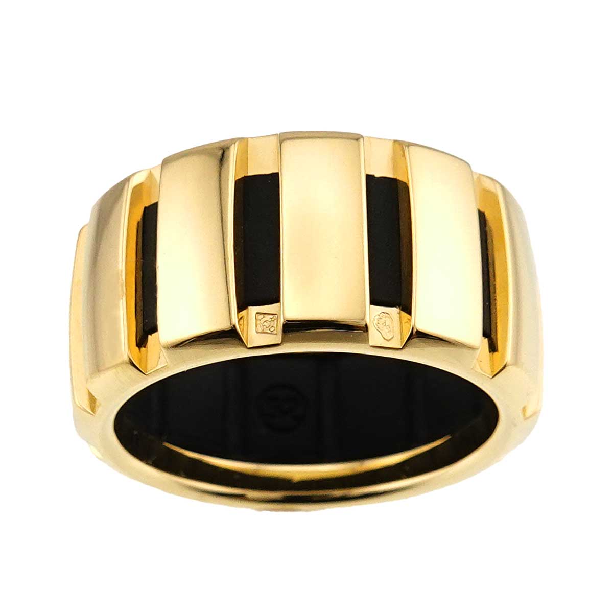 Class one MM Diamond Ring 18K YG Rubber Size52 5.75-6(US)