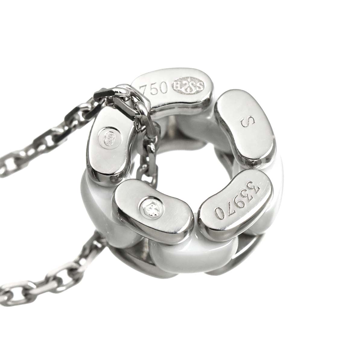ULTRA Necklace Ceramic 18K White Gold 750