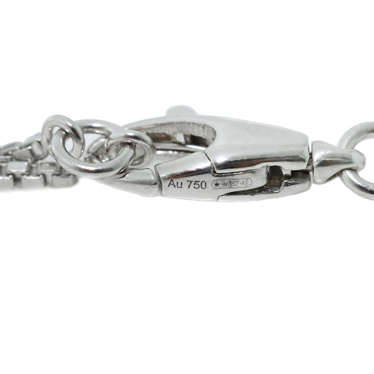 Link to Love Diamond Necklace 18K White Gold 750