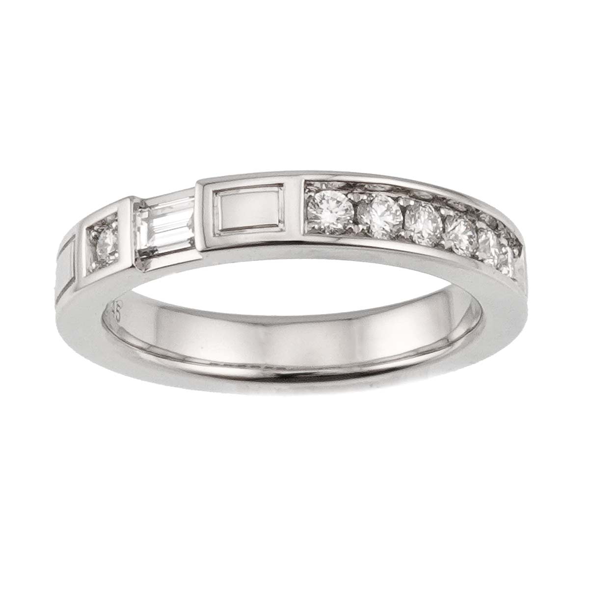 Traffic Diamond Ring Pt Platinum size3.25(US)