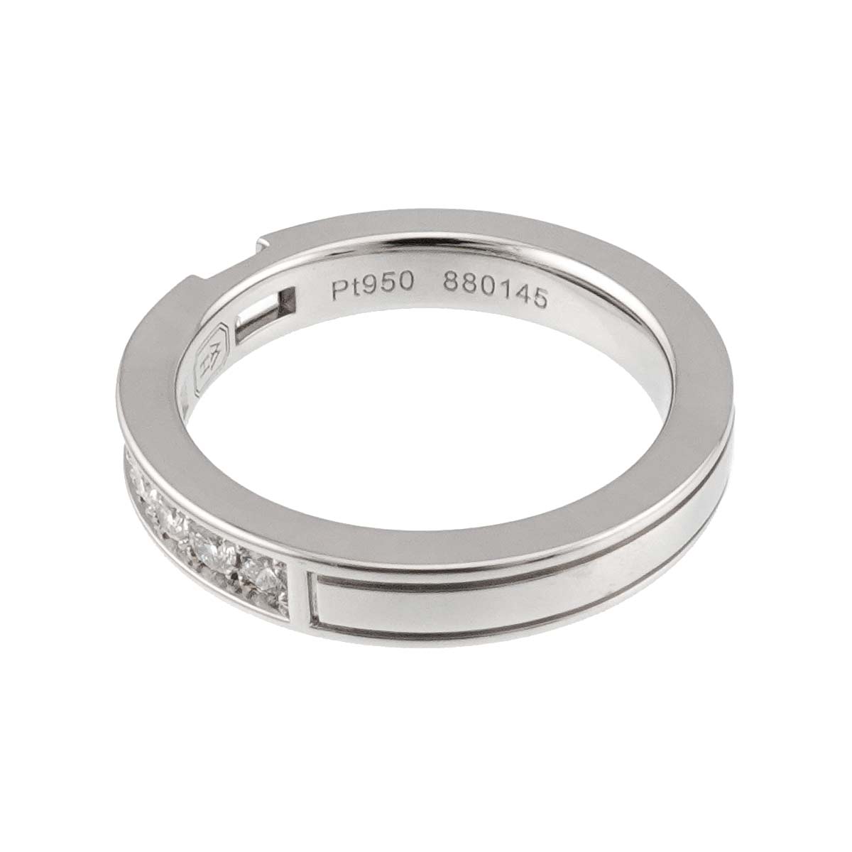 Traffic Diamond Ring Pt Platinum size3.25(US)