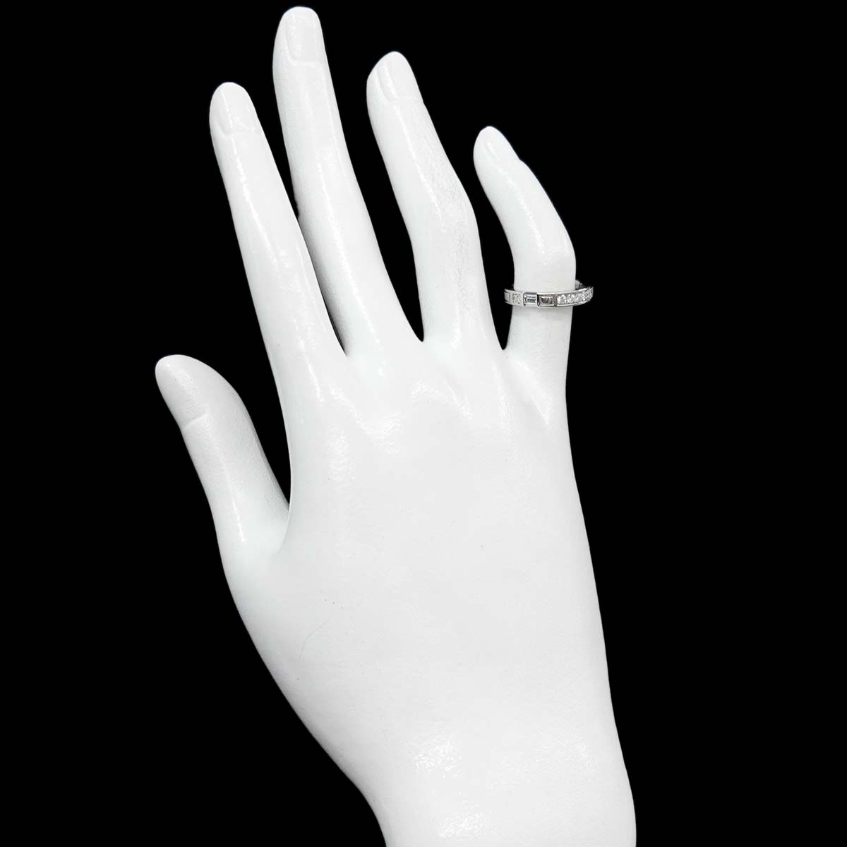 Traffic Diamond Ring Pt Platinum size3.25(US)