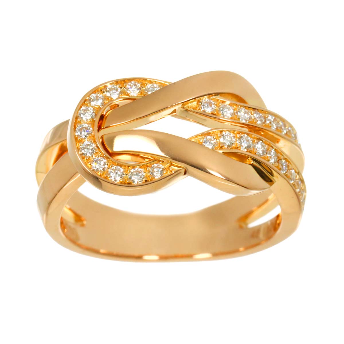 Chance Infinie Diamond MM Ring 18K Pink Gold Size48 4.5(US)