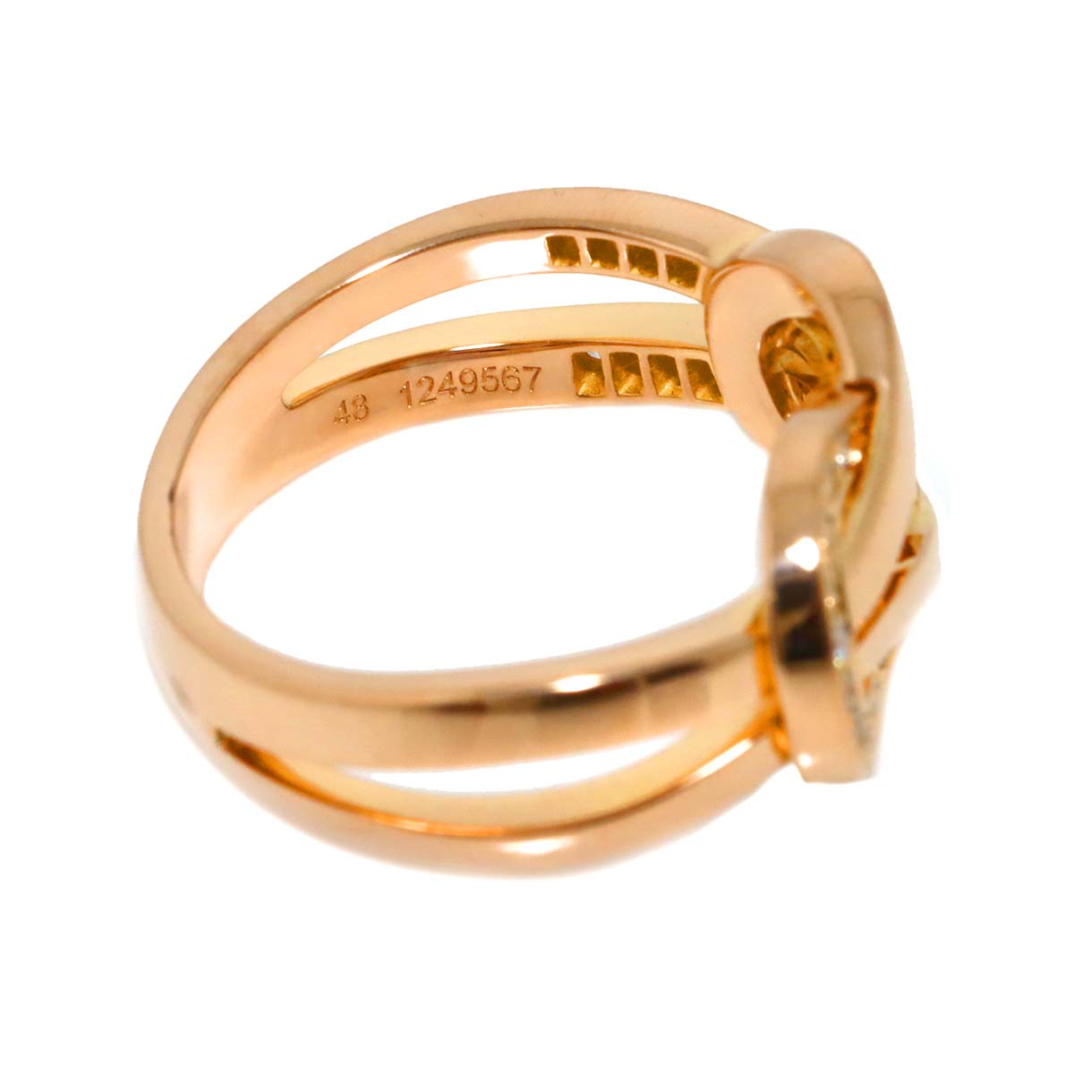 Chance Infinie Diamond MM Ring 18K Pink Gold Size48 4.5(US)