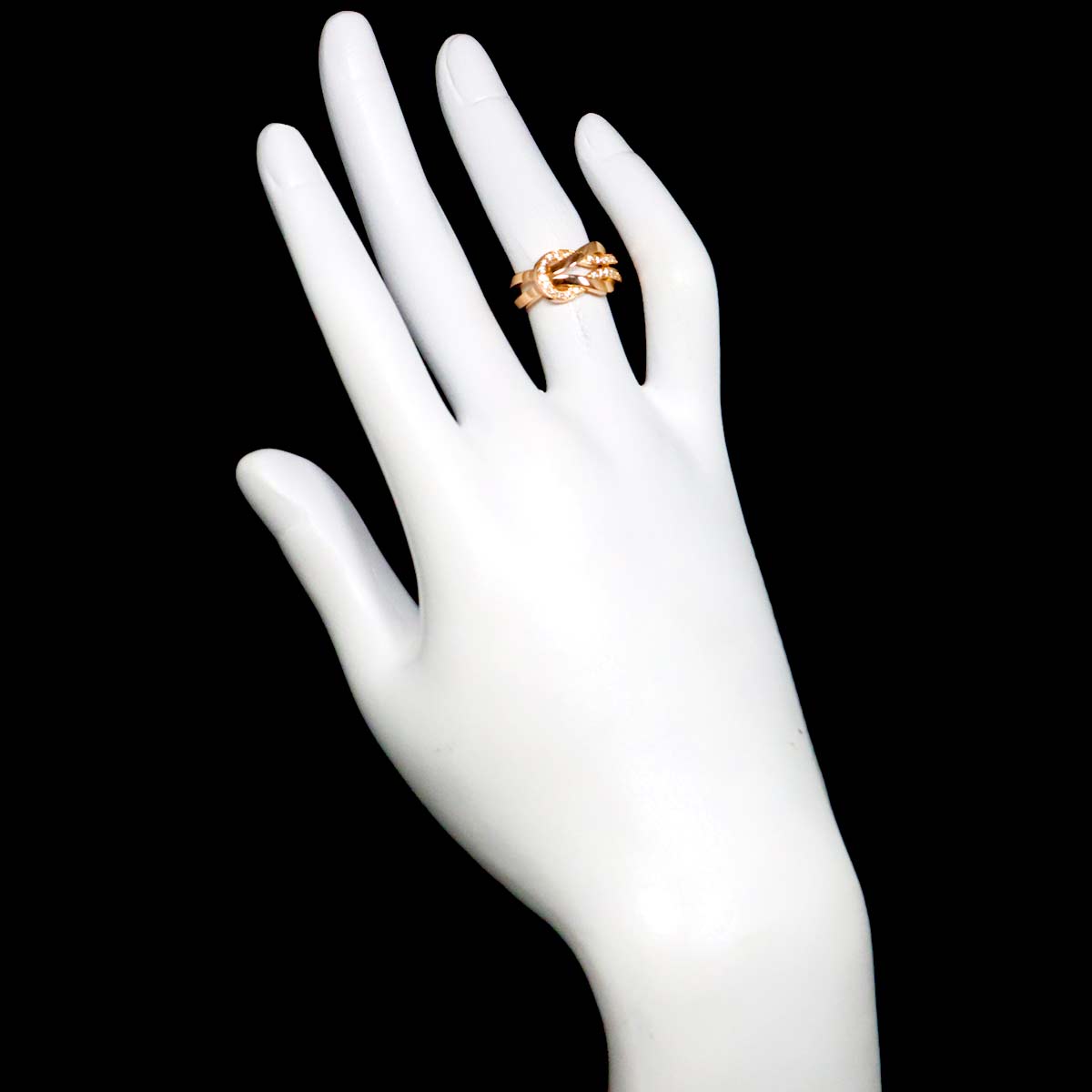Chance Infinie Diamond MM Ring 18K Pink Gold Size48 4.5(US)