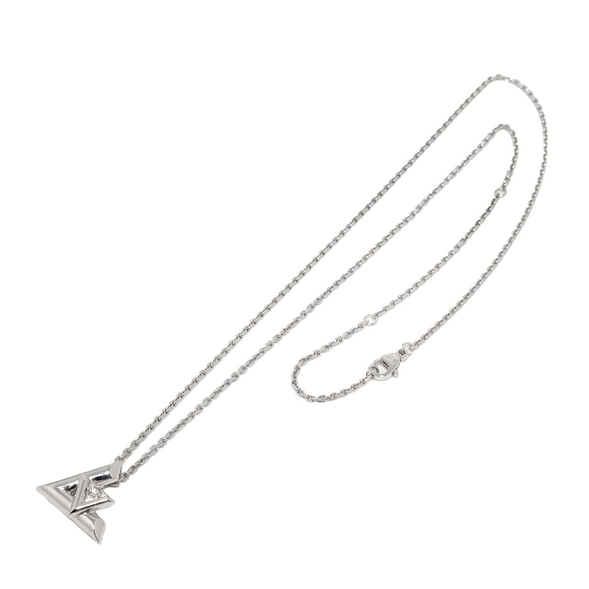 LV Diamond GM Necklace 18K WG 750