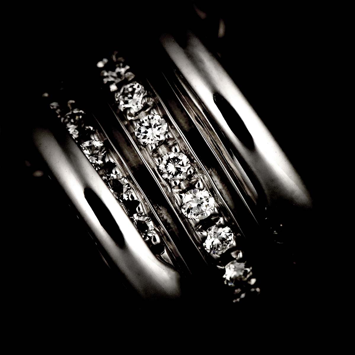 B-ZERO1 Diamond Necklace 18K WG White Gold 750