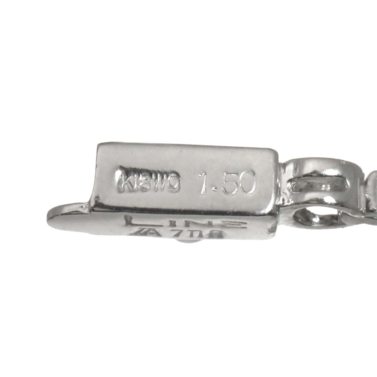LINE Diamond 1.50ct Bracelet 18K White Gold 750