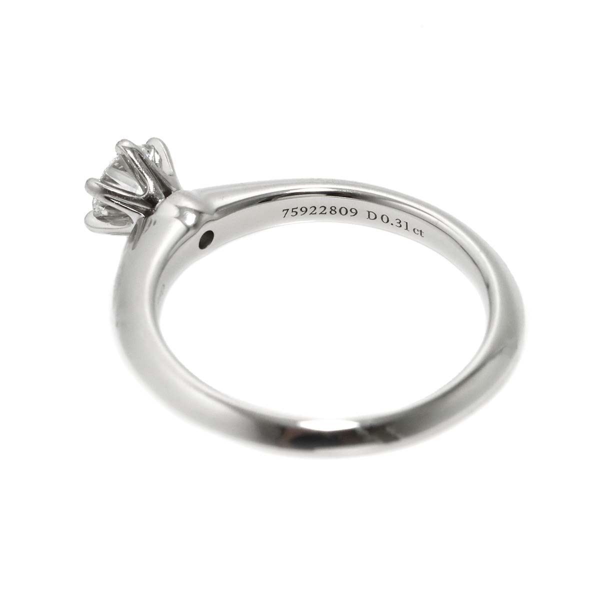 Diamond 0.31ct Ring Pt 4(US)