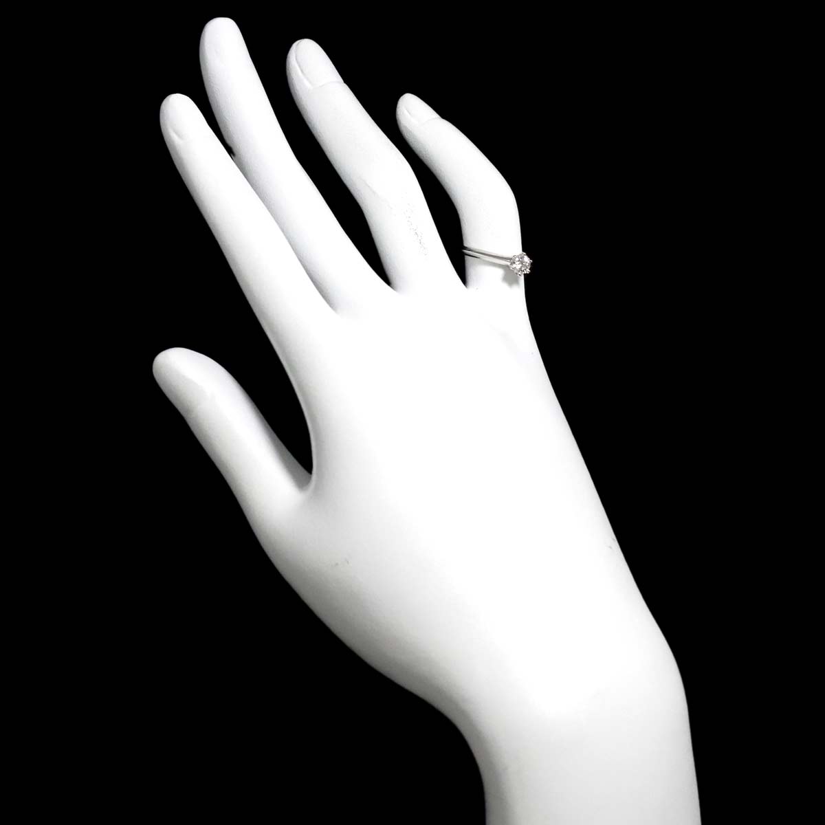 Diamond 0.31ct Ring Pt 4(US)