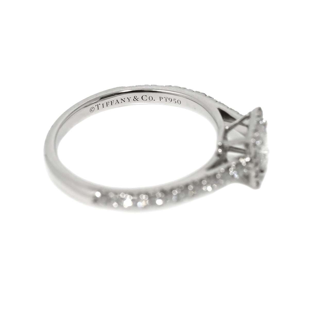 Diamond 0.19ct F/VS1 Ring Pt Platinum Size3.75-4(US)